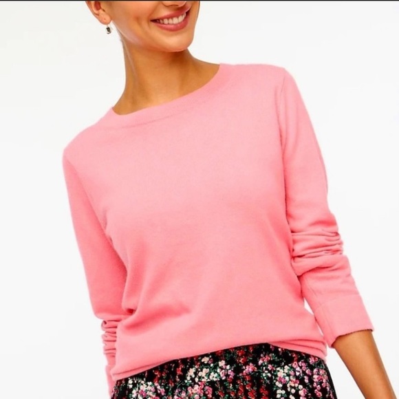 J. Crew Sweaters J Crew Teddie Wool Cotton Pink Sweater Nwt Poshmark